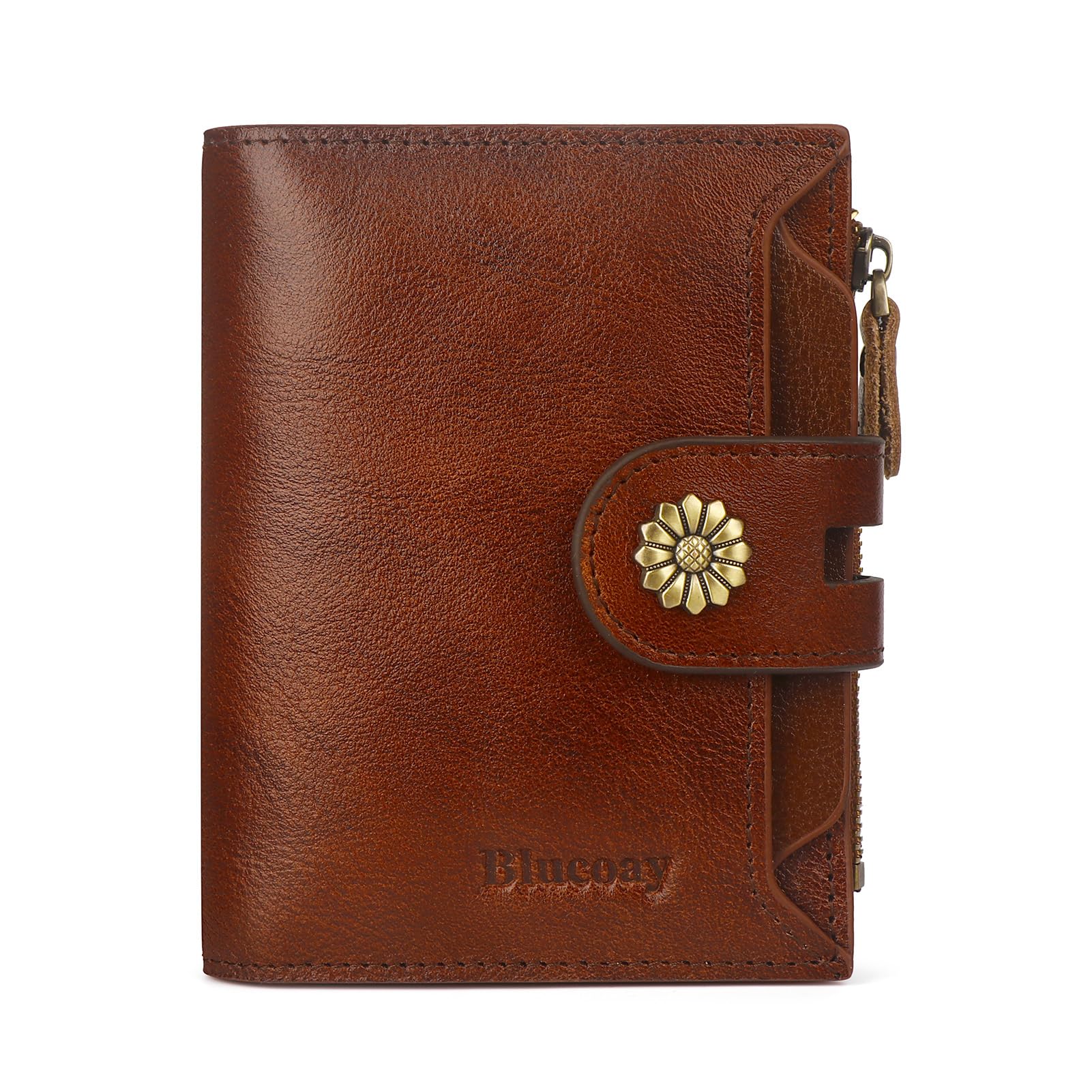 Blucoay Rfid Blocking Leather Bifold Wallet for Women(compact & Stylish)
| Blucoay Women's Compact Card Holder with Rem