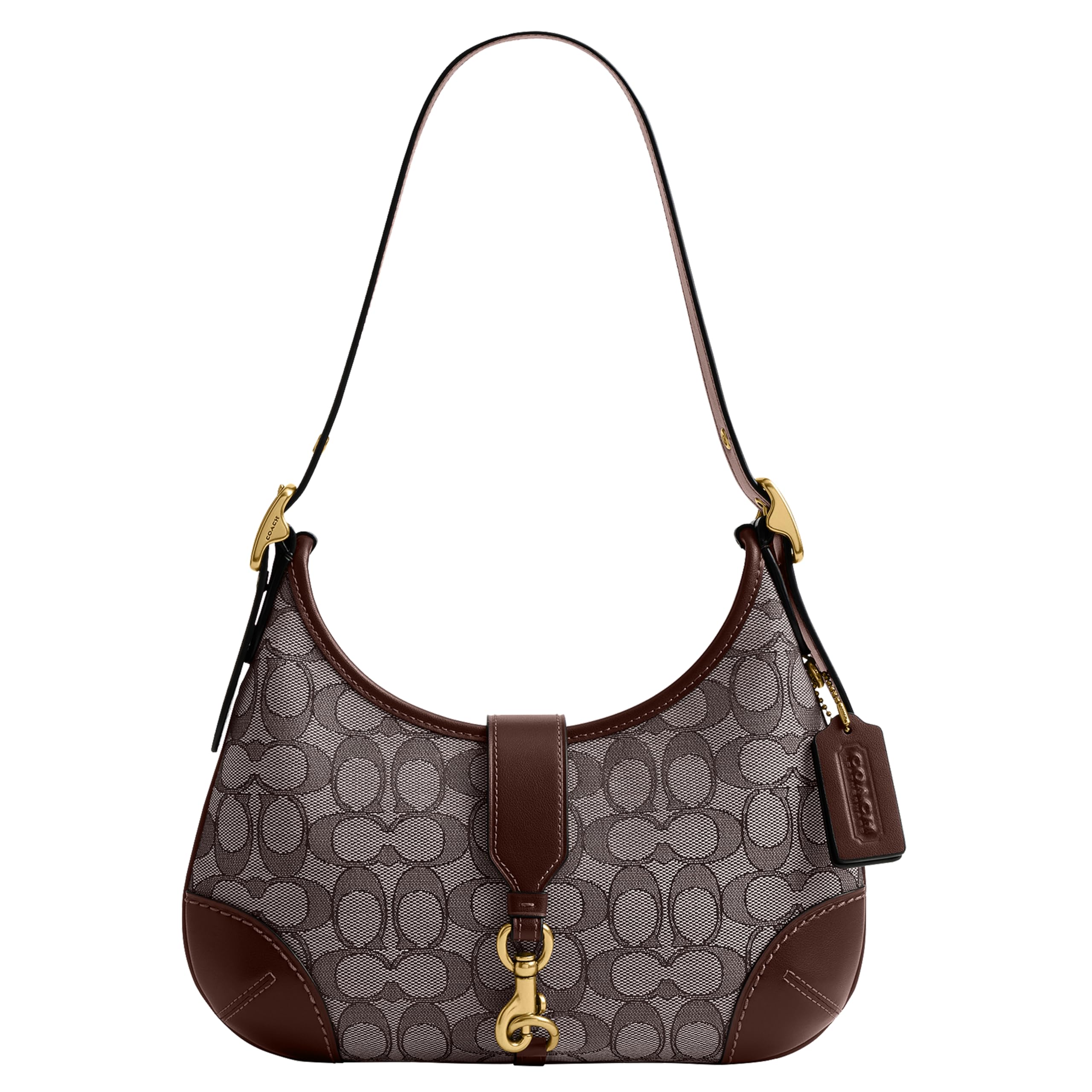 Coach Women's The Originals Signature Jacquard Hobo Handbag for Fashionable Women On-the-Go Lightweight and Stylish 20x1